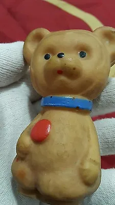 VINTAGE BEAR RARE RUBBER TOY MISHA FRIEND BUDDY 60's COMMUNIST RUSSIA CCCP USSR • $19.99