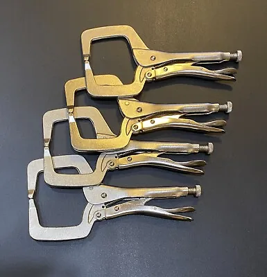 Vise-Grip Style Lot Of 4 New Locking C-Clamp Pliers • $80