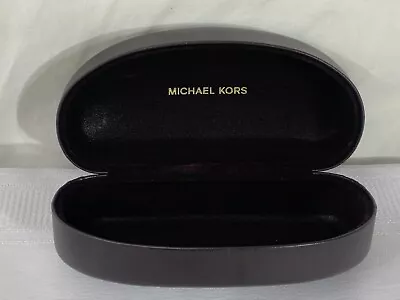 MICHAEL KORS ~ Large Size ~ Eye Glasses Hard Case BROWN 2 H X 3 W X 6 T • $7.99