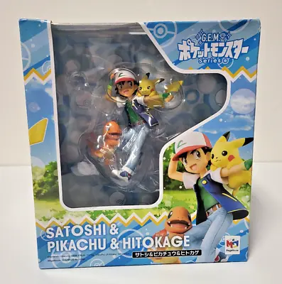 New Pokemon Ash Pikachu & Charmander Megahouse G.e.m. Figure - Usa Seller • $149.99