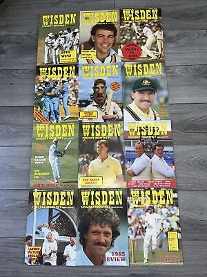£14.99 • Buy WISDEN CRICKET MONTHLY Jan 85 - Dec 85 MAGAZINES Complete Year Collection X 12