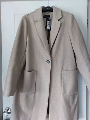 Marks And Spencer Oatmeal Coat • £25