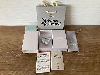 Vivienne Westwood Heart Shape Electronic Gas Lighter Orb Logo Clear Silver Japan • $145.39