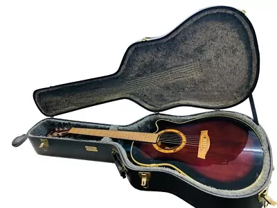 Ibanez AE Electric/Acoustic Sunburst Guitar W/Hard Case - Model AEF18ETVS1201 • $299.99