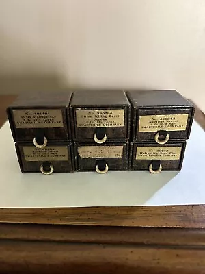 Vintage 6 Boxes Swartchild Watch Parts Stems Hairsprings Sleeves Screws NOS • $19.99