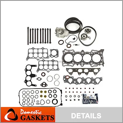 Head Gasket Set Timing Belt Kit Water Pump Fit 94-97 Honda F22B2 F22B6 • $124.28