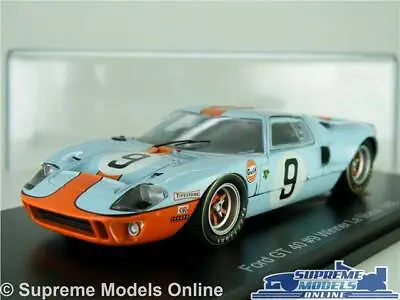 Ford Gt 40 Model Car Winner Le Mans 1968 Racing 1:43 Scale Spark Film Gt40 K8 • $44.20