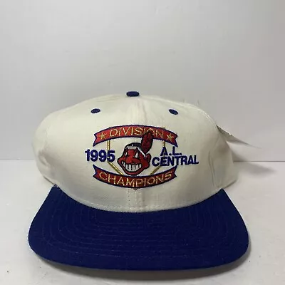 Cleveland Indians New Era Vintage 1995 AL Central Champions Snapback Hat - NWT • $29.95