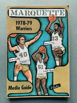1978-79 Marquette Warrior Media Guide. Review Of Warriors 1977 NCAA Championship • $4.99