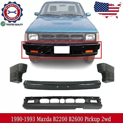 Front Bumper + Lower Valance + End Caps For 1990-93 Mazda B2200 B2600 Pickup 2wd • $239.67