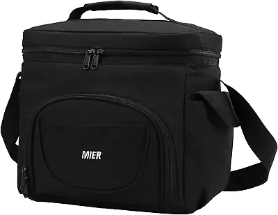 MIER Large Lunch Bag For Men Adult Insulated Lunch Box Cool Bags With Shoulder S • £24.12