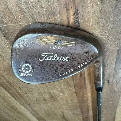 Titleist Vokey SM4 Lob LW 60° 07 Raw Steel Shaft Wedge Flex Right Handed • $36.95