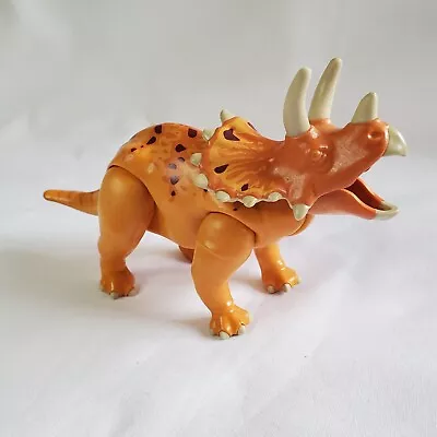 £8.99 • Buy PLAYMOBIL Triceratops Dinosaur Figure - Approx 9  Poseable Toy Figure - Orange