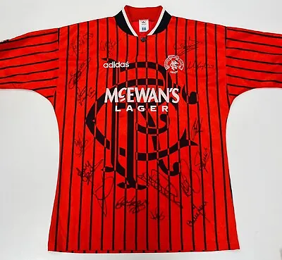 £399.99 • Buy 1994-1995 Squad Signed Original Rangers Shirt / COA