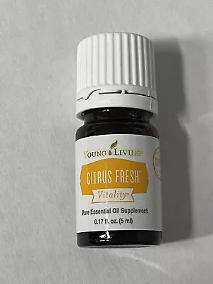 $4.99 • Buy Young Living Citrus Fresh Vitality Pure Essential Oil Blend 5ml - Half Bottle