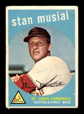 1959 Topps #150 Stan Musial - GOOD - EXACT SCAN - LOW GRADE SET FILLER • $50