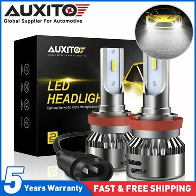 AUXITO H11 150W 20000LM LED Headlight Bulbs Kit 6500K White No Error Hi-Lo Beam • £21.49