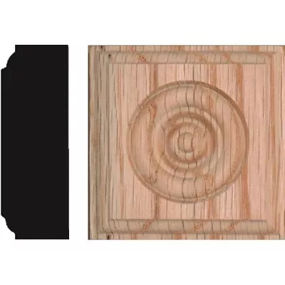 House Of Fara 7/8X2-1/2 Oak Rosette • $7.88