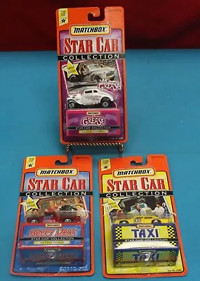 3-matchbox Star Collection 1:64 Scale Cars Grease Happy Days Taxi In Packages • $30