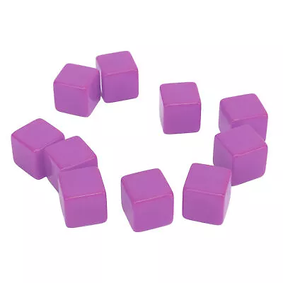 30pcs Plastic Blank Dice Glossy Write On Six Sided Dice Set Plastic Teaching Cub • $10.62