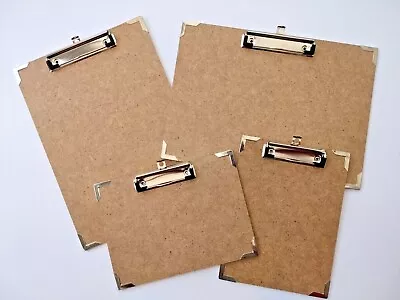 HEAVY DUTY Wooden Clipboard. Portrait Or Landscape. Easily Takes A4/A5 Paper. • £2.90