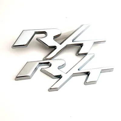 2X For R/T Side Fender Emblem RT Badge Sticker Chrome Silver Car OEM# Nameplate • $13.92