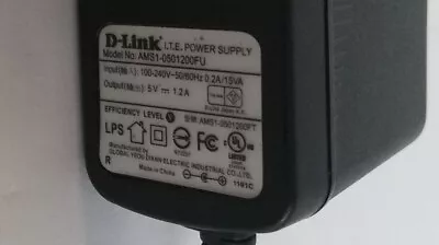 Genuine D-Link AMS1-0501200FU Wall Power Supply Adapter 5V 1.2A #8 • $11.85