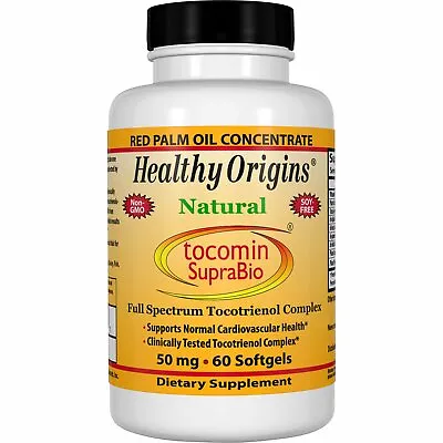 £26.50 • Buy Natural Vitamin E Tocotrienols 50mg 60 Capsules | Cardiovascular Brain Health