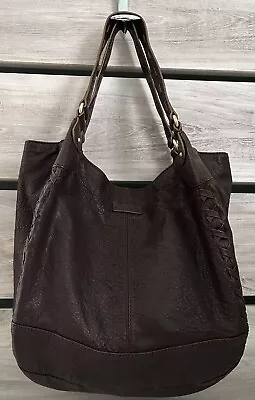 UGG Large Hobo Bag Dark Brown Super Soft Leather Rare NEW • $159