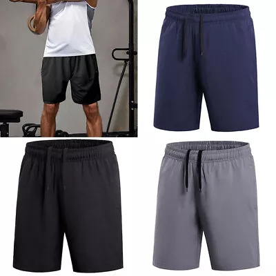 Men's Gym Workout Shorts Quick Dry Bodybuilding Weightlifting Pants Training % • $8.80