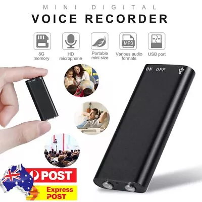 Digital Audio/ Sound/ Voice Recorder Dictaphone MP3 Player Rechargeable • $24.85