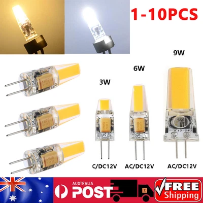 UP10X G4 Led COB Bulb Dimmable 3/6/9W Light Bulb Replace Halogen Bulb AC/DC 12V • $10.63