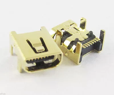 1pc Gold B Type Mini 8pin USB Female Jack SMT Socket Connector For Camera Phone • $0.99