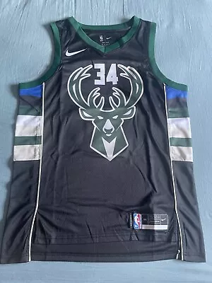 Giannis Antetokounmpo #34 NEW Milwaukee Bucks Home Basketball Jersey Medium 44 • $40