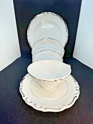 Ucagco Heirloom Dinnerware Set Six-Piece 2 Plates 2 Bowls Cup & Saucer Mint • $65