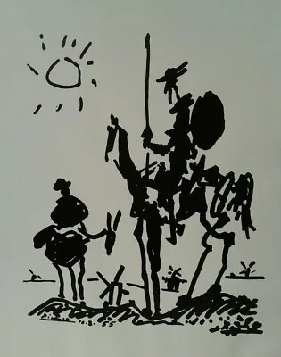 $24.76 • Buy Pablo Picasso. Don Quixote 1955. Unframed Print 50.5cm X 70cm.
