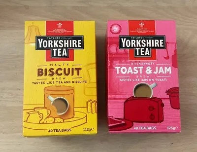 Taylors Of Harrogate Yorkshire Tea Bags MALTY BISCUIT BREW & TOAST & JAM • $41.50