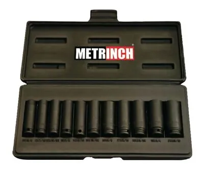 METRINCH MET-2305 Deep Impact Socket Set 11-piece Long 3/8  Wrench • $129