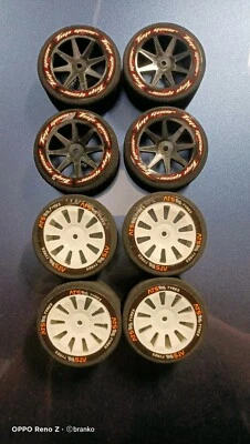 $39.90 • Buy  2 FULL SETS 8 Wheels TOP BEST JAP FOAM TYRES 1/10 TIRES 12MM HEX FIT. ALL 30MM