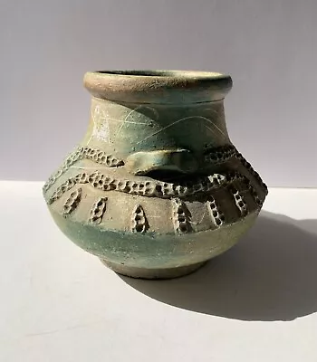 Mid 20th Century Rare Fantastic Judaica Relief Pottery Ceramic Vase • $49.99