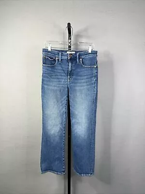 Madewell Jeans Womens 30 Cali Demi Boot Mid Rise Stretch Denim Cropped • $29.94