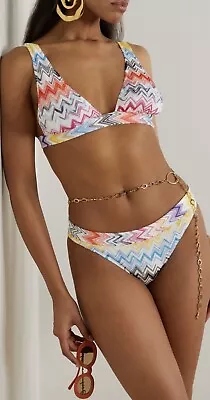 NWT Authentic Missoni 2 -Piece Zigzag Bikini Set Size 46 IT Sold Out • $350