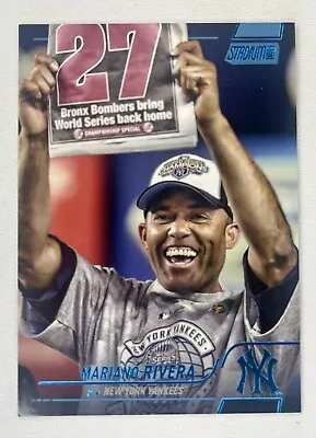 2022 Topps Stadium Club Mariano Rivera Blue Foil Refractor 31/50 NY Yankees #24 • $19.99