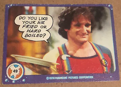Vintage Mork And Mindy Trading Card #49 1978 Robin Williams • $1.70