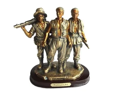 7.5” Vietnam War Veterans Memorial Three Soldiers Statue Souvenir Replica NIB • $34.90