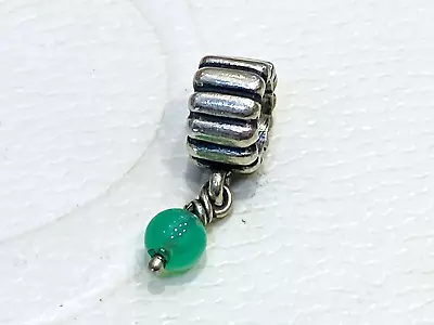 Authentic Pandora Birthstone May Green Chrysoprase Dangle Charm 790166 Retired • $29