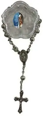 Catholic Metal Rosary Beads Our Lady Of Fatima Jesus Cross Crucifix Religious • £12.95