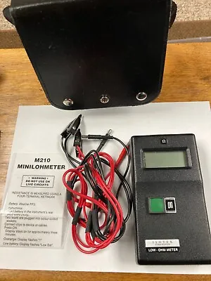 Isotek M210 Milliohm Meter Perfect Operating Condition UK Made W/Case & Leads! • $214.95