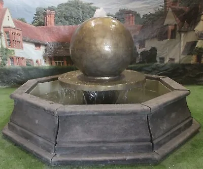 £3296 • Buy Atlas Ball Feature In Small Brecon Pool Surround Stone Garden Water Fountain