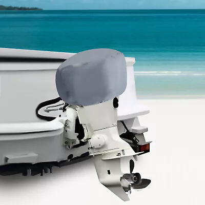 420D Waterproof Heavy Duty Outboard Motor Cover Oxford Fabric For 15-20 HP Motor • $11.40